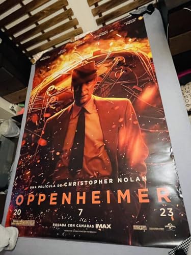映画 オッペンハイマー Oppenheimerスペイン巨大バス停告知ポスター 主演キリアン マーフィー 監督クリストファー ノーラン