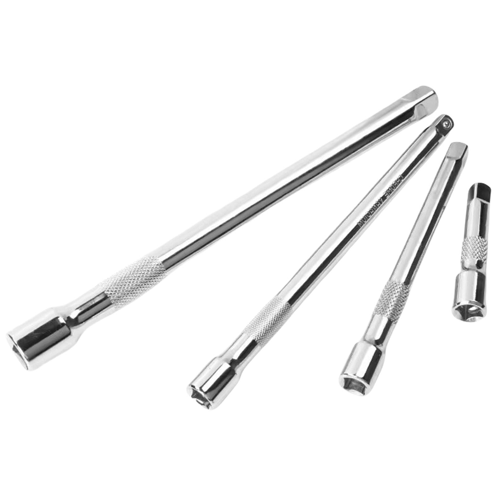 Crffz 4Pcs 1 / 4Inch Drives Extension Rod Set 3 / 8Inch Drives Socket Extension Set Joint Socket Adapter Rod Hand Tool