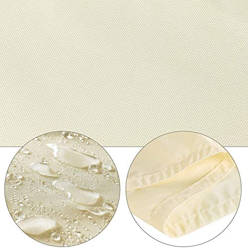 Voile d'ombrage triangulaire avec kit de fixation, protection solaire extérieure