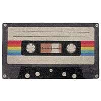 Fisura - Fußmatte außen Kassettenband Fußmatte aus Kokosnuss mit Rutschfester PVC-Rückseite. Fußabtreter für den Eingang. Handbemalt. Abmessungen:70 x 40. Farbe: Verschiedene.