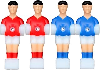 PACKOVE 4 Piezas de Repuesto para Futbolín de 1.2 M Muñecos de Jugador Masculino de Plástico Rojo y Azul Juegos de Mesa