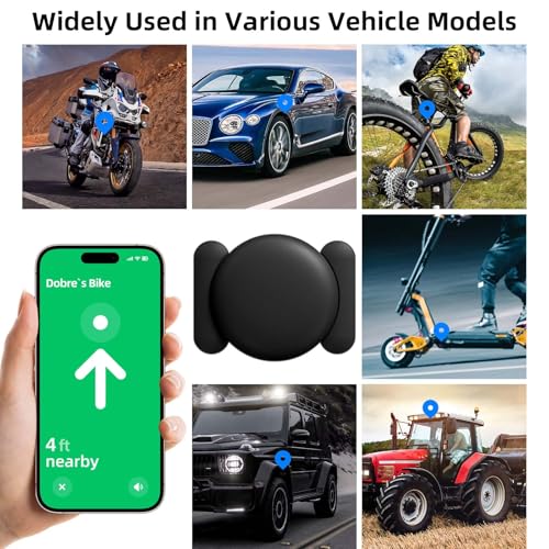 Image of GPS Tracker for Vehicles, 1PCS Real Time Tracking, Tracker Device for Vehicles, Work with Find My (iOS Only), MINI Magnetic Car Tracker Device Hidden, No Monthly Fee, Super Magnetic, Black