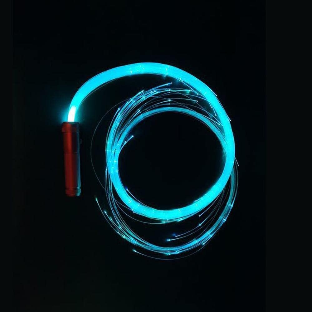 Frusta a Fibra Ottica a LED, Frusta da Ballo, Luce Super Luminosa 36 Modalità Girevole 360 ° per Danza, Feste, Spettacoli Di Luce, Festival Musicali EDM