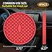 ME.FAN Car Cup Holder Coasters [4 Pack] Silicone Auto Mug Mats,Universal Non-Slip Recessed Car Interior Accessories Red