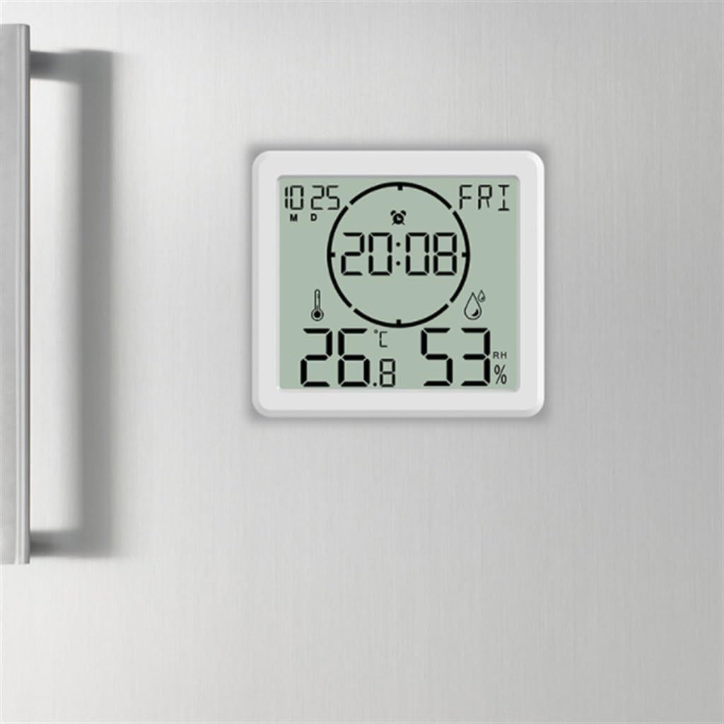 Misuratore di temperatura e umidità Orologio Termometro domestico Igrometro elettronico multifunzione ad alta precisione