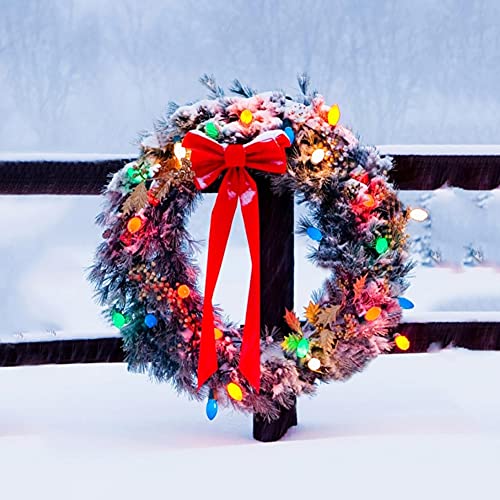 Pallerina 25Ft C9 Christmas Lights Multi-Color String Lights With 26 Incandescent Christmas Lights, Outdoor String Light For Patio Christmas Tree Decor, 7 Watt Ceramic C9 Lights C9/E17 Base #TOP4