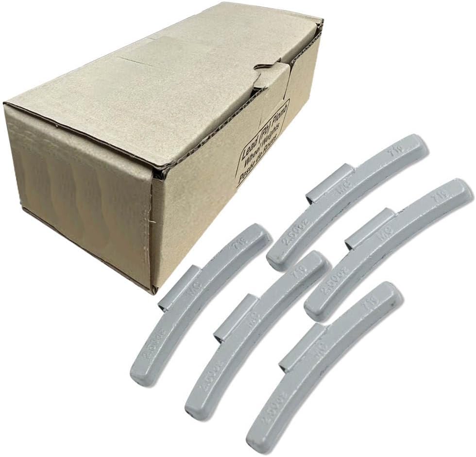 Wheel Weights MC Series Coated Lead Clip on Wheel Weights, Gray, 25Pcs/Box - (2.25 oz)