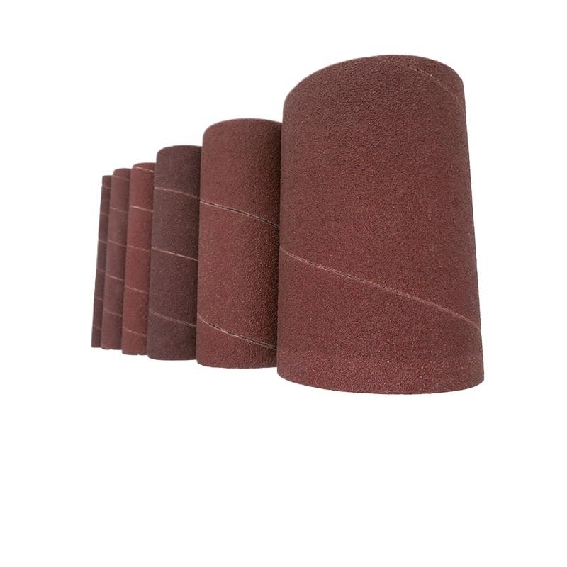Banda De Lija Manguitos de lijado husillo, 6 piezas, grano 80-240 | Papel de lija for eliminación de material Lijado Renovación de superficies(6 PCS 80grit)