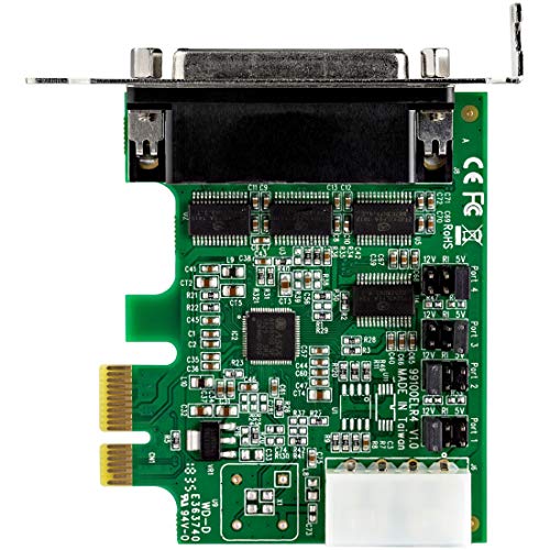 Image of StarTech 4-Port PCI Express RS232 Serial Adapter Card, TAA (PEX4S953LP)