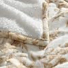 Laura Ashley - Queen Heated Blanket, Ultra-Soft Plush Throw Blanket with Sherpa Reverse, Medium Weight Bedding with 10 Heat Settings & Auto Shut-Off (Bedford Beige)