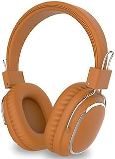 سماعة رأس بلوتوث مع منفذ بطاقة TF بميكروفون مدمج وصوت عالي الجودة ووقت تشغيل يصل إلى 8 ساعات - لون بني - SD1004 SODO