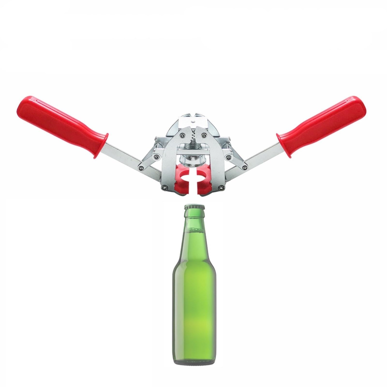 Taponadora manual de botellas de cerveza, herramienta selladora de corona de doble palanca para elaboración casera, uso en cocina, máquina tapadora de cerveza casera eficiente y fácil de operar