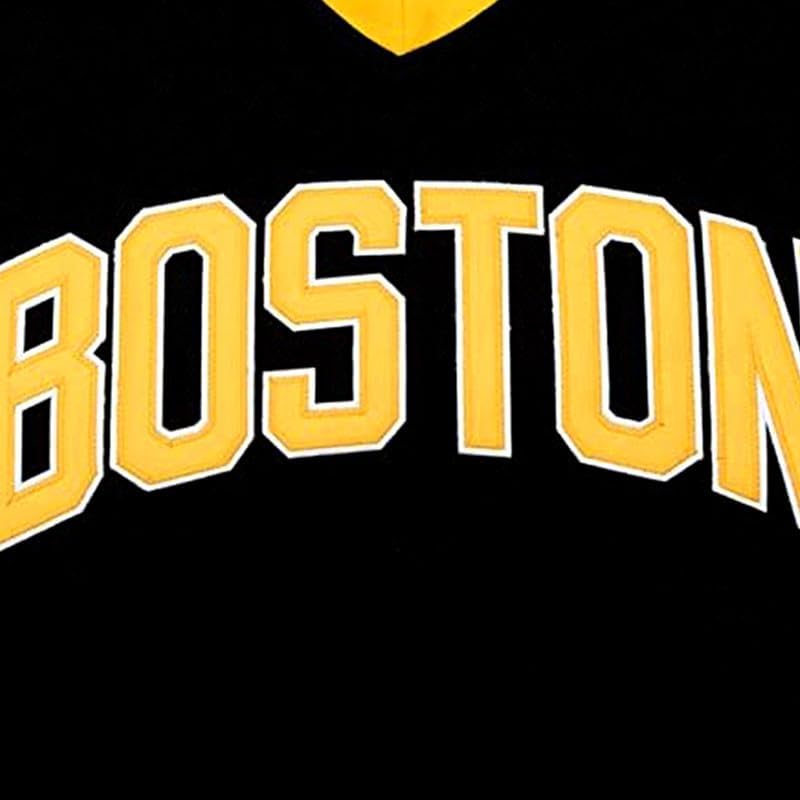 Youth Boston #18 Hockey Jersey 90s Sports Movie Stitched Ice Hockey Jersey Black/White