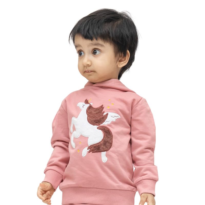 Real Basics Kids Cotton Fleece Full Sleeve Set of 2 Hoodie Sweatshirts for Boys & Girls (WHTUNIGOLD_WAFFLECAP-612M) - Image 5 thumbnail