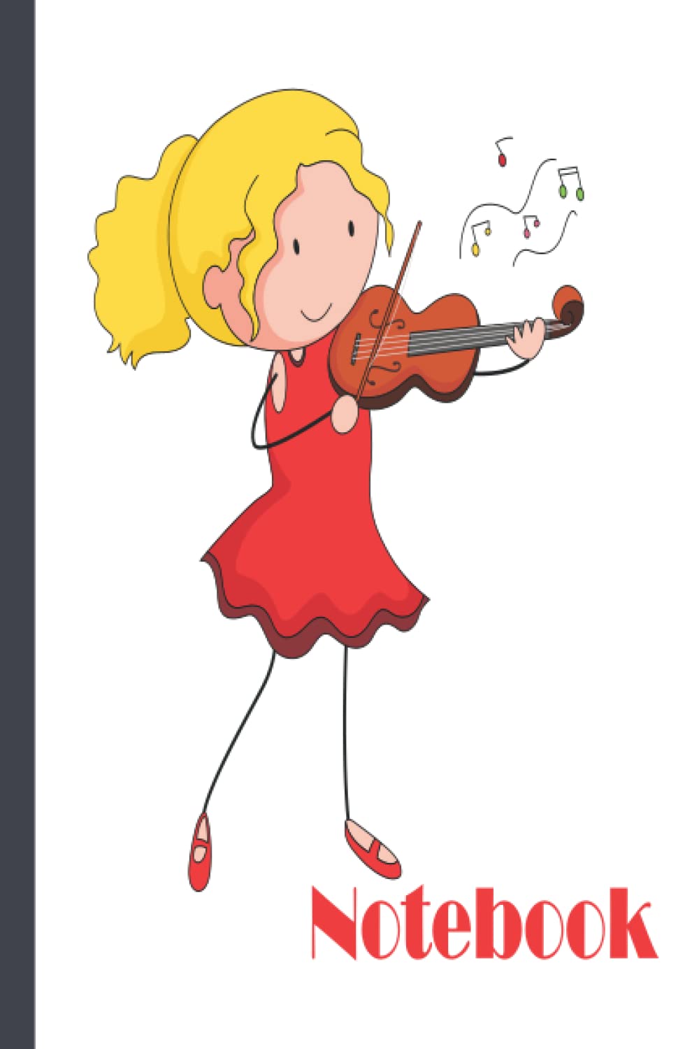 Violin Notebook: Violin Notebook Wide Ruled,Lined Paper Notebook for School, Students,Gift for Kids, Boys, Girls,Violin notebook,Violin lover