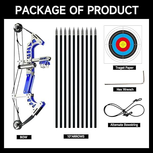 Futaba Mini Stainless Steel Compound Bow - Blue 2