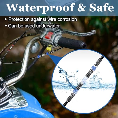 Image of Serplex 160Pcs Solder Seal Wire Connectors Kit Heat Shrink Solder Wire Connectors Solder Sleeve Waterproof Insulated Electrical Connectors Butt Splice for Marine Automotive Trailer RV Boat Truck
