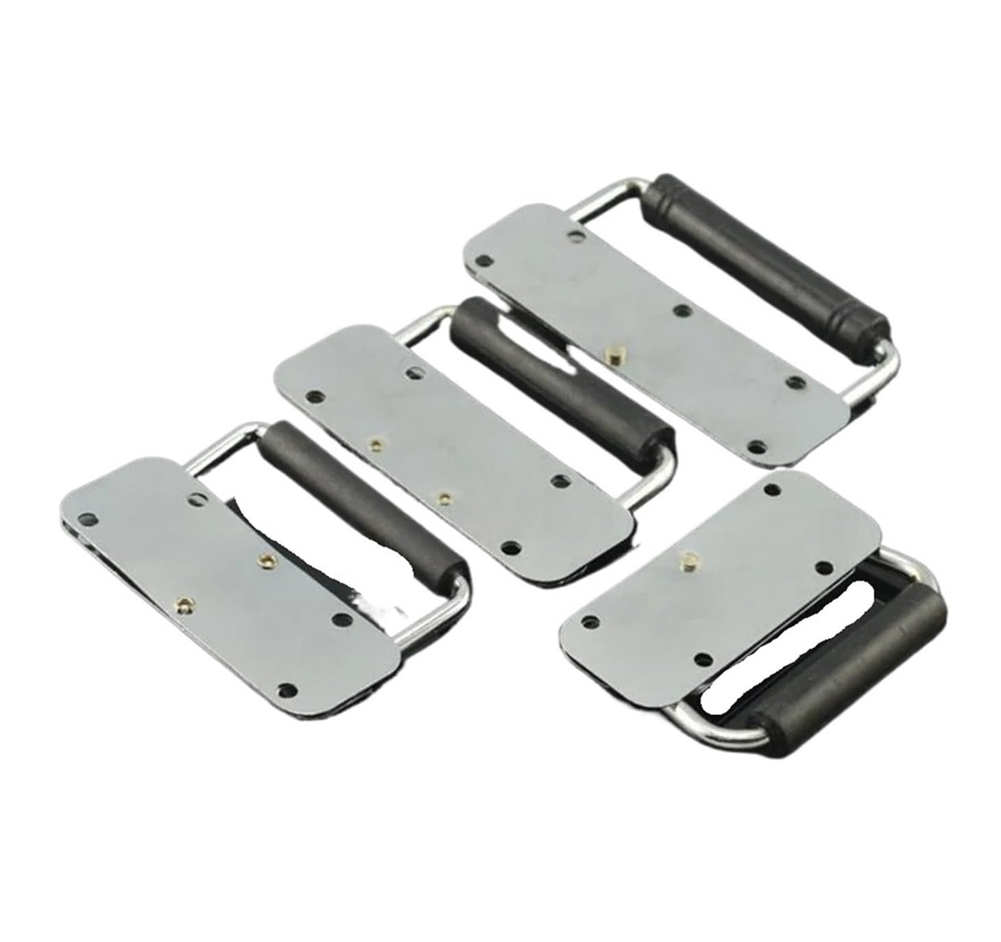QCPLMKOJN Folding Spring Steel Handles, 4pcs Iron Folding Spring Pull Handle 100-140mm(140)