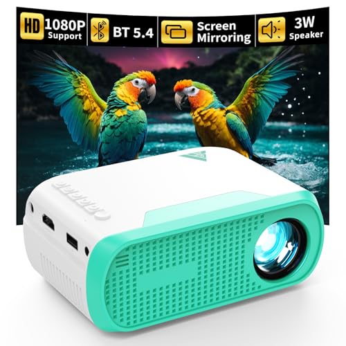Image of Mini Bluetooth Projector with Built-in Speaker, Portable Wireless Display Device