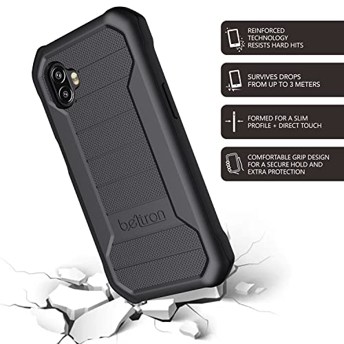 Image of BELTRON Galaxy XCover6 Pro Heavy Duty Case, Industrial Strength Armor Case with Reinforced Technology for Samsung Galaxy XCover 6 Pro 2022 SM-G736 (AT&T FirstNet Verizon) - Black