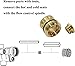 5 Sets TA-4 Hot and Cold Seats for Shower Temptrol Valves, Hot and Cold Seats Replacement, Brass