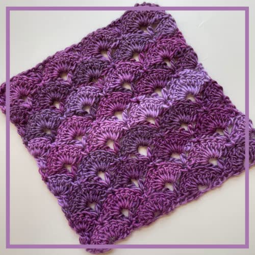 Image of Wool Wonders Yarn for Crocheting, 4-Pack (640Yds / 400G), Free Patterns - Wool Yarn for Knitting - Aran /Heavy #4 Medium Worsted Weight - Purple Iris