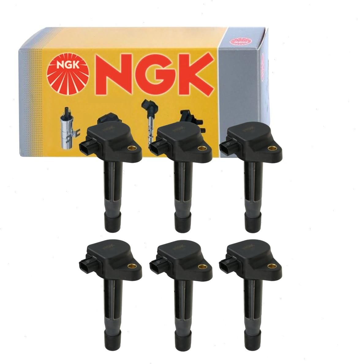 6 pc NGK Ignition Coils compatible with Honda Accord 3.5L V6 2008-2012