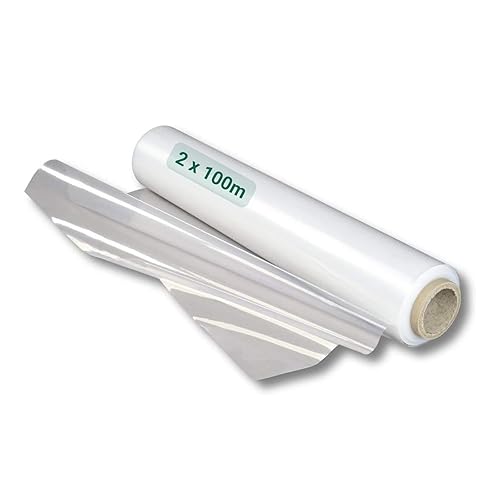 1 x Rolle Abdeckfolie/PE-Folie Malerfolie - Reißfeste Kunststofffolie/Allzweckfolie - Transparente