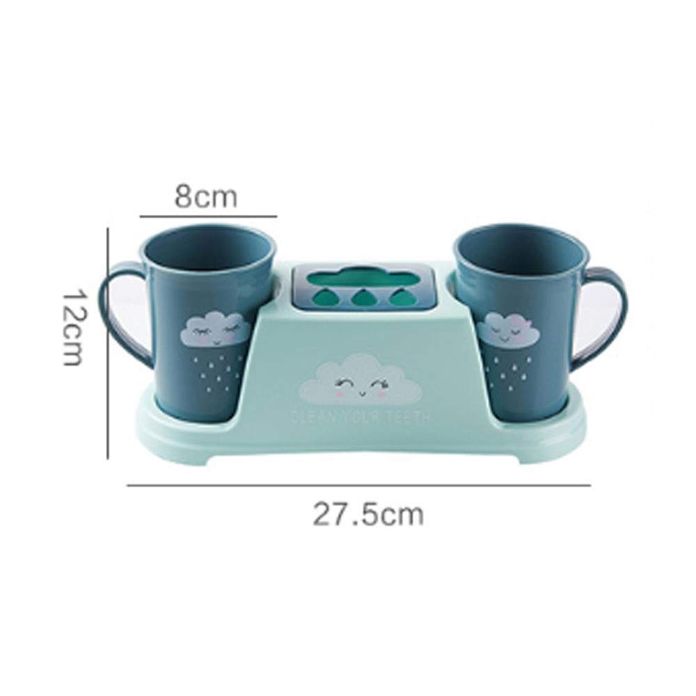 Cepillo de Dientes sostenedor hogar coupleToothpaste Conjuntos Rack Copa envase dispensador Accesorios baño(1-Pack)