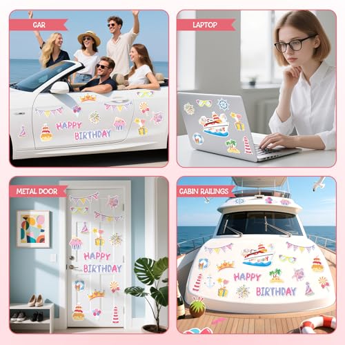 20 imanes decorativos para puertas de cumpleaños miniatura 6