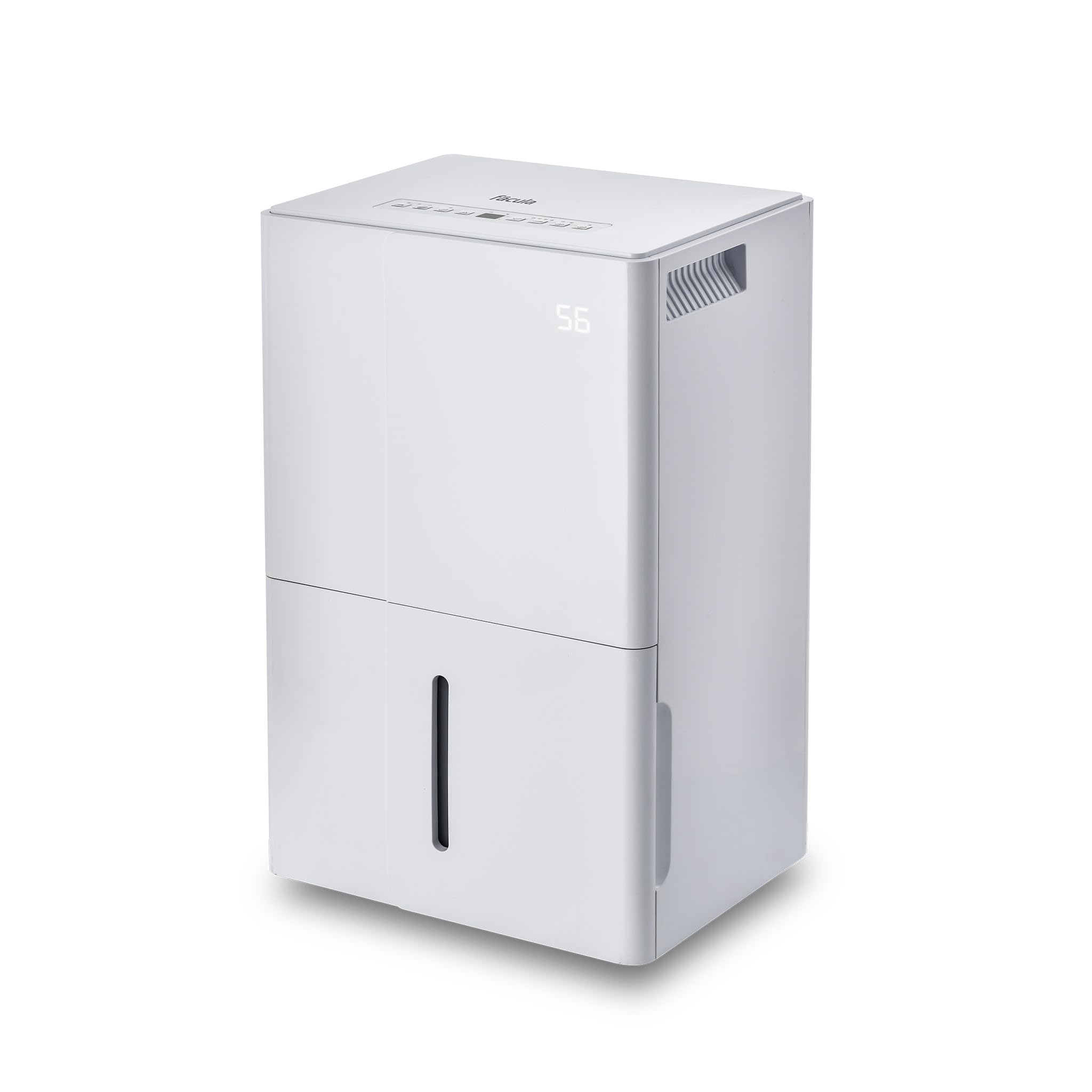 Fácula - Deshumidificador Titán 50 l/día | Modo Ventilación | Depósito extraíble 6,5l | Secado de Ropa | Temp 1-24h