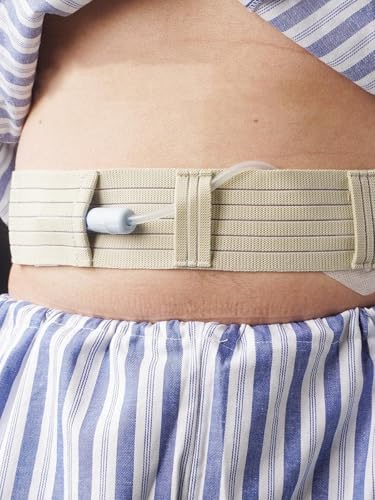 Cinturón de diálisis peritoneal abdominal talla M para tubos de alimentación Peg y G 2
