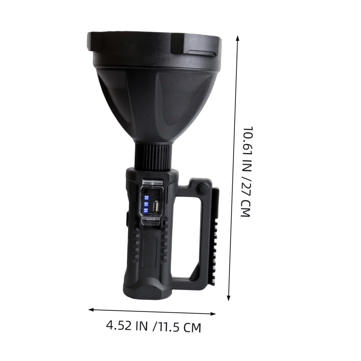 Housoutil Torcia LED Ricaricabile USB 8000mah Torcia di Emergenza Portatile per Esterni per Escursionismo Caccia Resistente All'uso Intenso