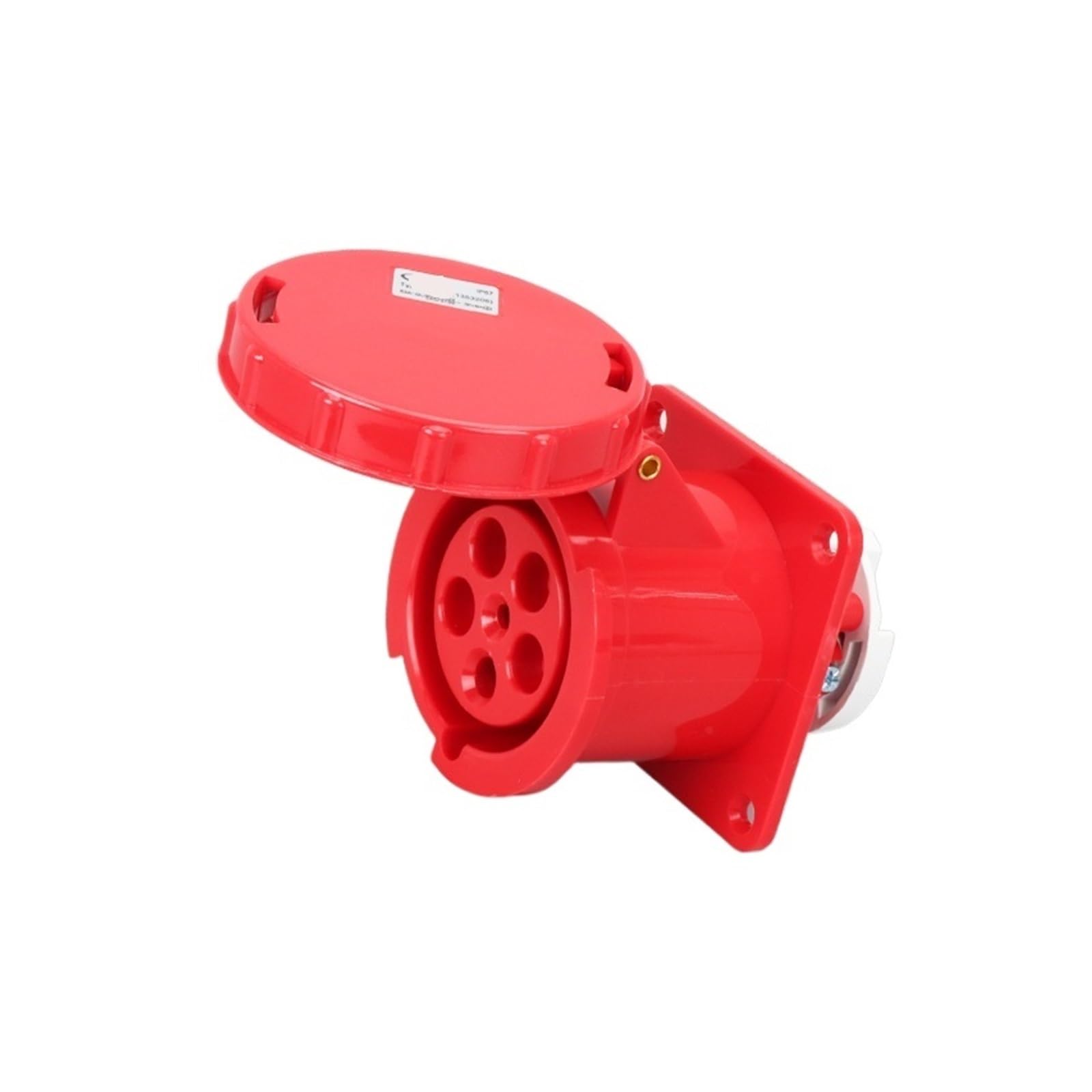 QAZXSEMUI 63A 5-core aviation plug concealed socket(Concealed socket)