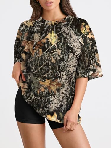 Image of Trendy Queen Womens Oversized T-Shirts Short Sleeves Workout Tops | Casual Summer Gym Tees Plus Size Fashion Clothes 2026