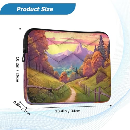 Funda para portátil de 13-14 pulgadas con diseño paisajístico miniatura 3