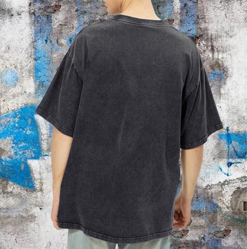 Christian Shirts for Men Inspirational God Faith Jesus Tshirts Oversized Vintage Cross Graphic Tees Acid Wash Tops 5