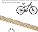 Harpra Bicycle Chain - High Strength 9 Speed Chain for Mountain Bikes with Hollow Derailleur - 116 Links (Gold)
