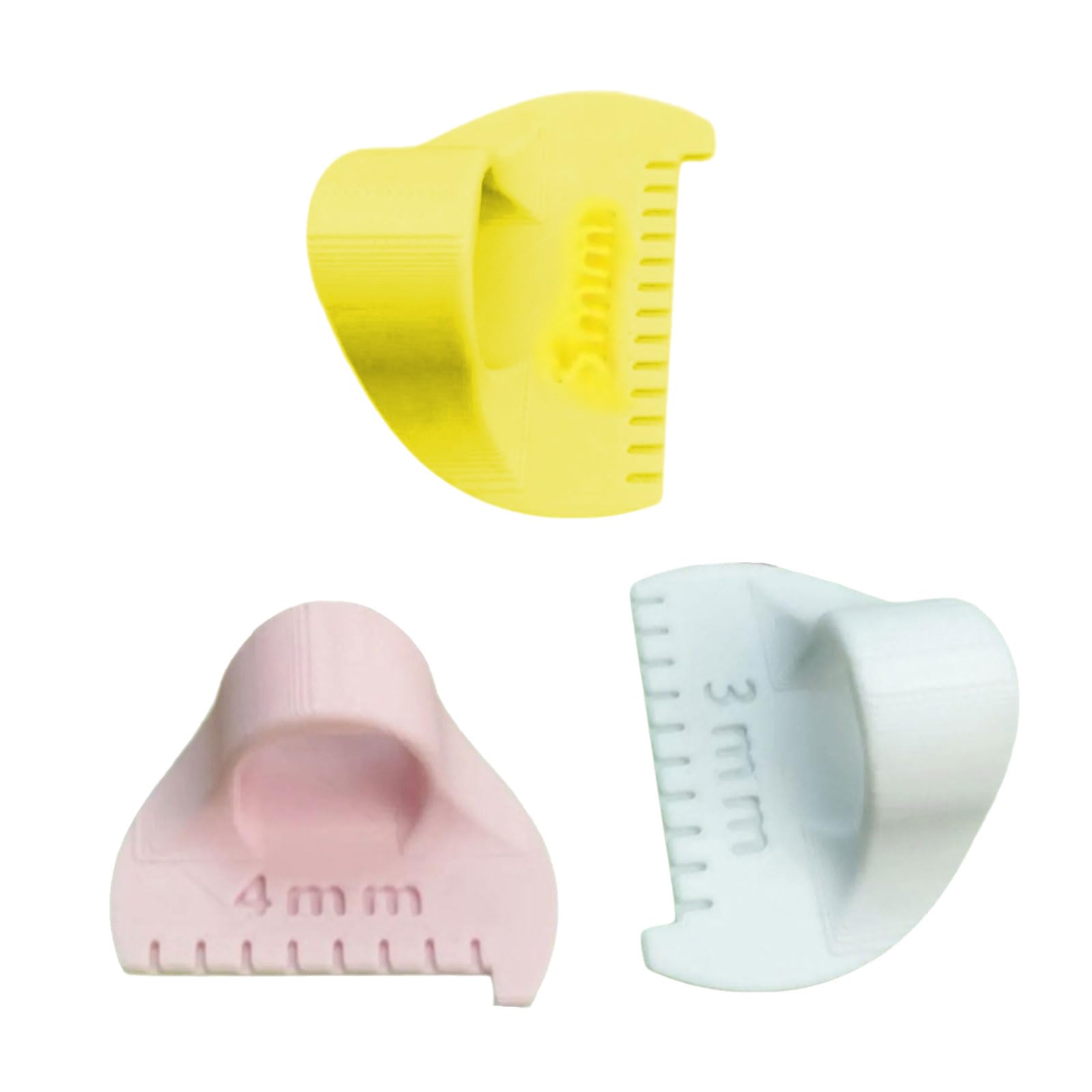 Uncles C 3Pcs Professional Quilting Ruler Set Sewing Templates Finger Patchwork Stitching Aid For Fabri Measurement Stitching Manual Sewing Gauges Set
