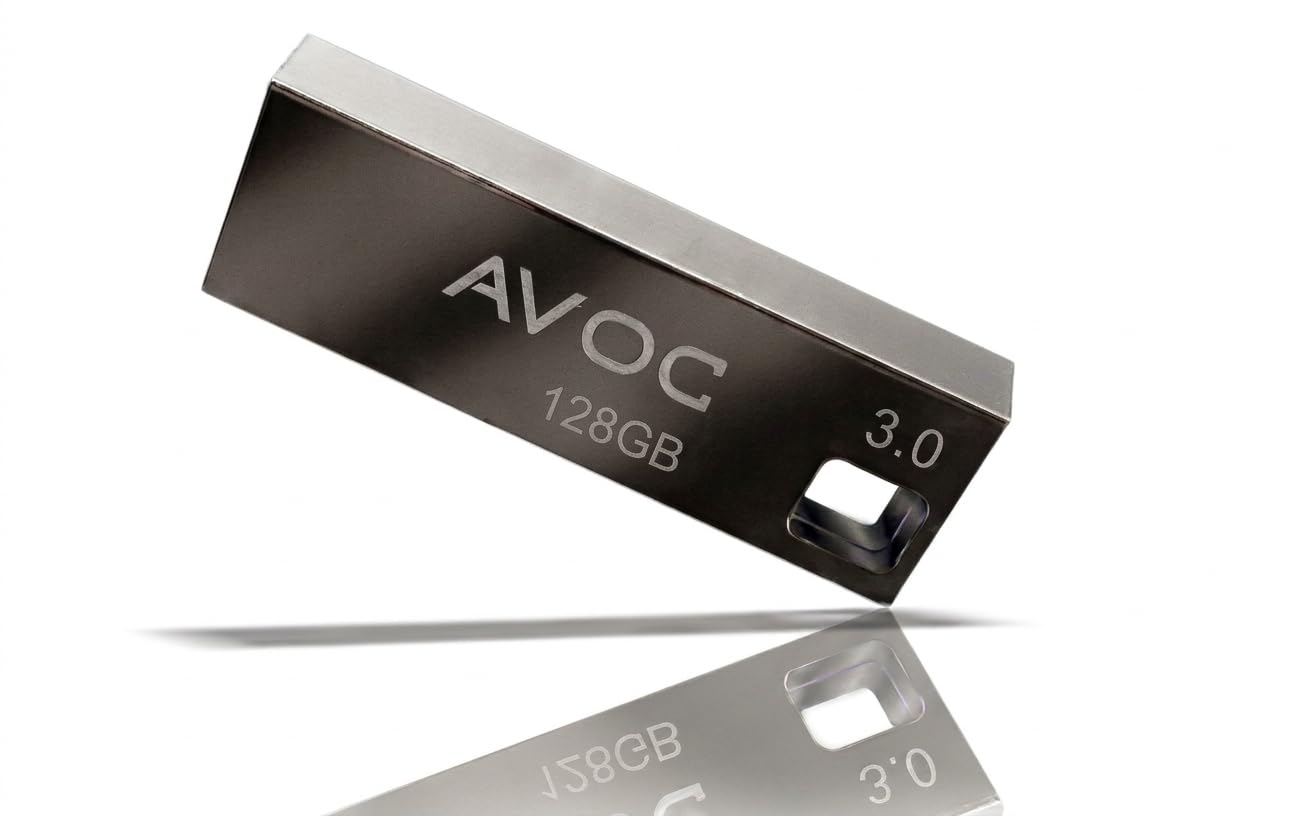 AVOC Flash F02 128GB USB 3.0 Pen Drive, High-Speed Metal USB Flash Drive, Durable Metal Body, Compatible with Laptop, Desktop, Audio Player, Plug & Play Data Storage-image-24