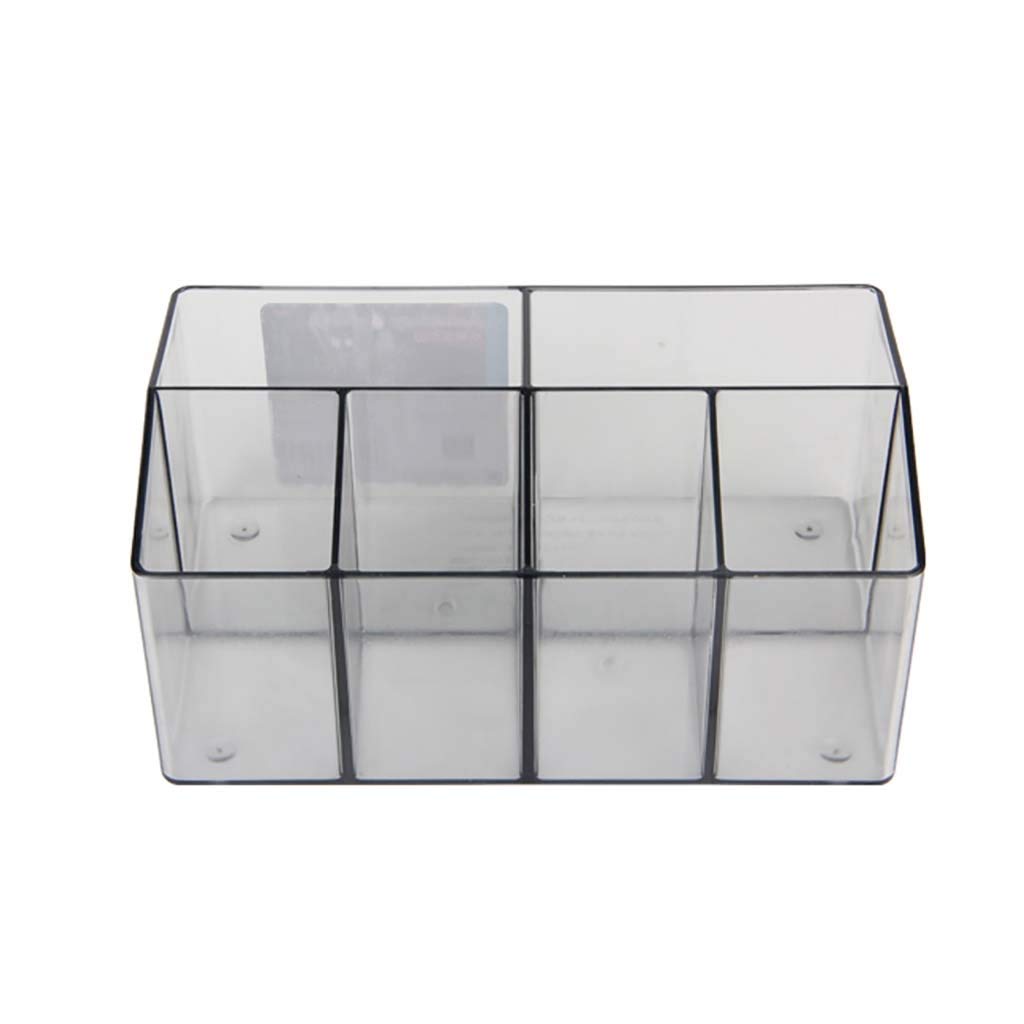 Scatola portaoggetti da scrivania Scatola portaoggetti Trasparente Forniture per Ufficio per la casa Multifunzione Scatola portaoggetti in plastica