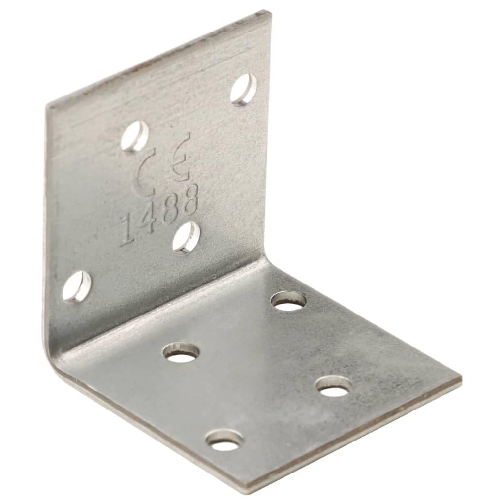 Home Articoli,Staffe Angolari 100 pz 2 mm 40x40x40 mm Acciaio Zincato, mobili per abiti