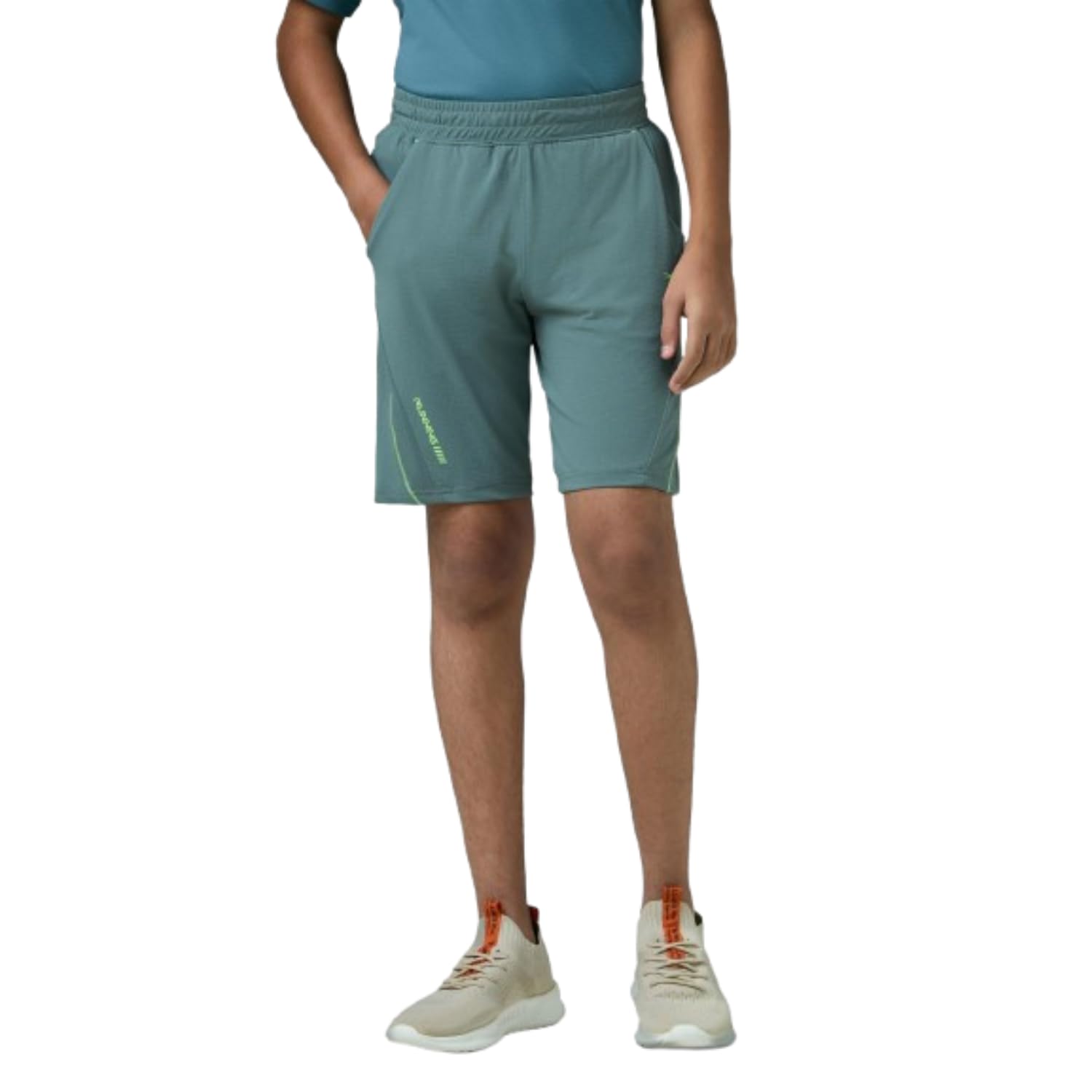 TECHNOSPORT Boy's Slim Fit Solid Sports Shorts with Cotflex with Quick Dry, Anti-Bactirial Properties for Outdoor Play, Sports Activities and Comfortable Wear-image-30