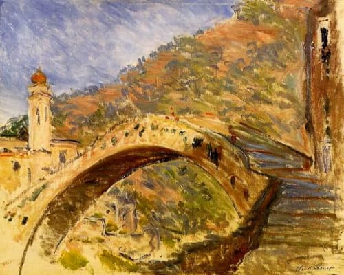 Tableau Claude Monet Pont à Dolceacqua : l'art mural idéal pour décorer votre séjour