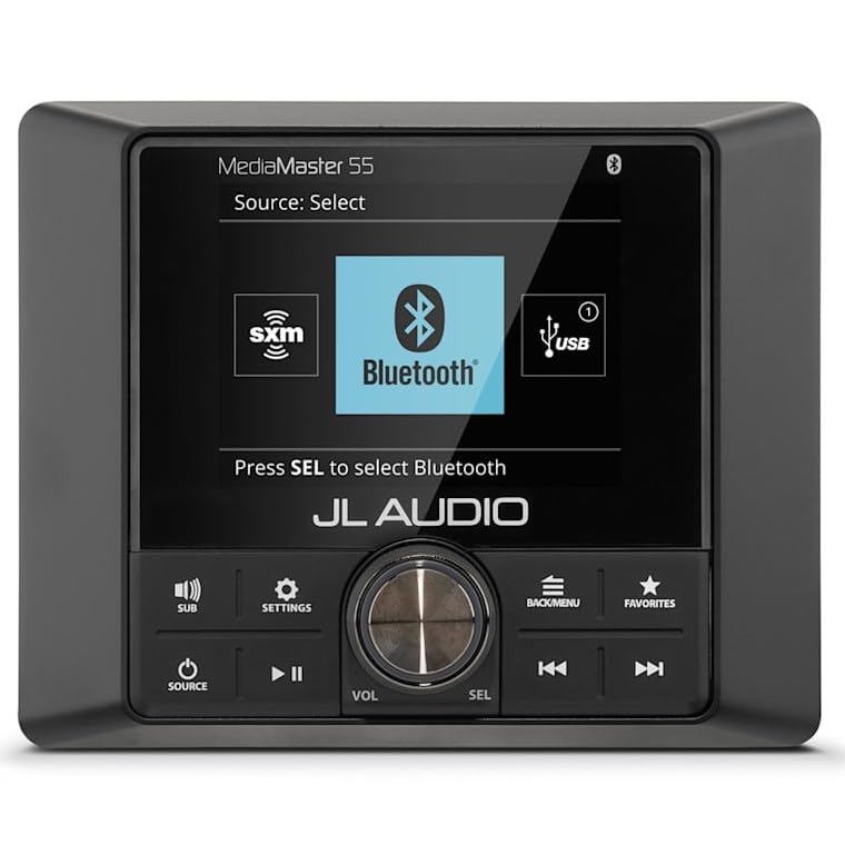 Garmin Jl Audio® Mediamaster® 55 Full-color LCD Display Weatherproof Verstärker One Size
