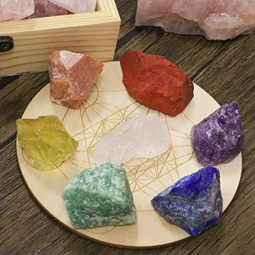 Duqguho Clear Quartz Natural Crystal Quartz Bulk 1" Raw Rough Healing Crystal Stones Reiki Crystal Stone Tumbling Cabbing Fountain Rocks Polishing Cutting Gemstone 200G #TOP6