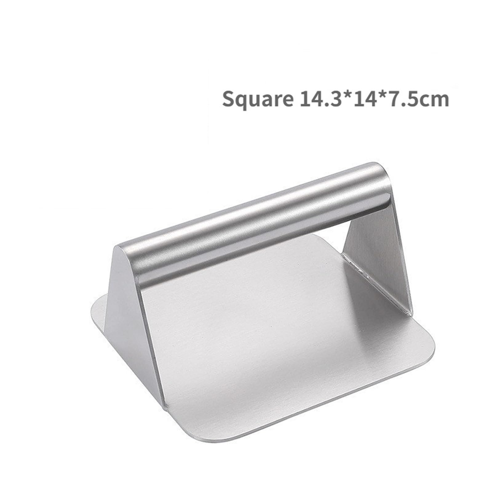 Pressa per Hamburger con Manico in Legno adiabatico Pressa per Hamburger in Acciaio Inox Pressa per Hamburger Professionale Pressa per Hamburger Quadrata Rotonda per Pancetta Pressa per