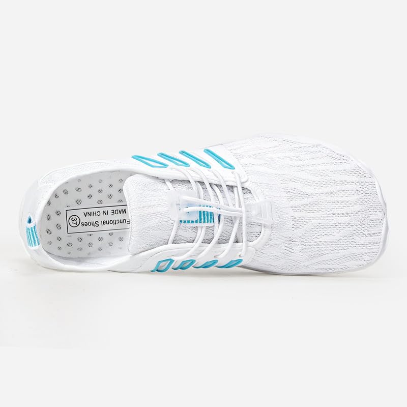 Image of Hike Barefoot Water Shoes for Women Men Footwear, Quick Dry Wide Toe Box Pro Beach Swim Athletic Sports Shoes, Non-Slip Lightweight Aqua Shoe for Pool Hiking Walking Kayaking Diving Surfing