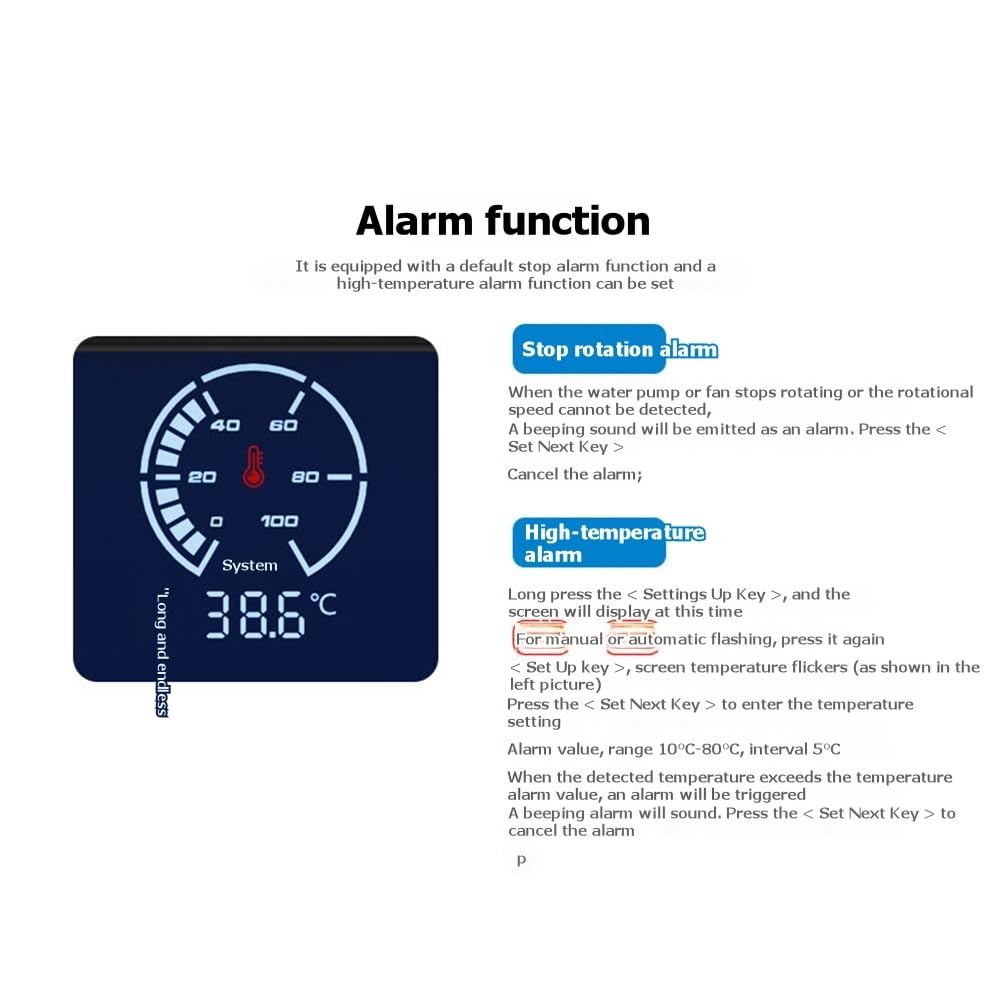 Controller per Ventola di Pompa D'Acqua PWM Intelligente 12-24V Regolazione Manuale e Automatica Della Velocità per Sistemi di Raffreddamento PC A 2/3/4 Fili B