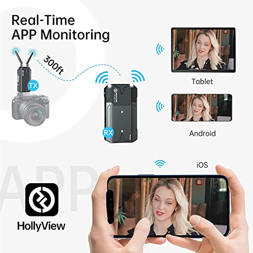 Hollyland Mars 300 Pro [Official] Hdmi Loopout Wireless Video Transmitter And Receiver With 0.08S Low Latency, For Videographer Photographer Filmmaker Cinematographer(Enhanced) #TOP2